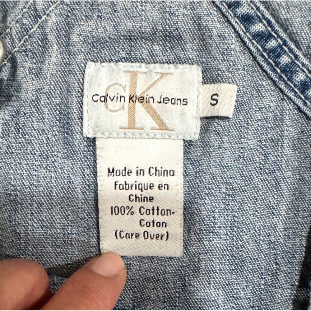 Calvin Klein Blue Denim Women Jeans Overalls - Picture 5 of 6